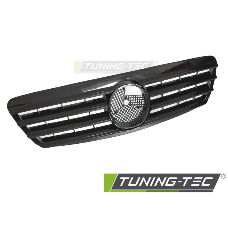 Griglia Frontale Nero Lucido Nero per Mercedes-Benz W220 1998-2002 (Cod. TT-GRMEF1)
