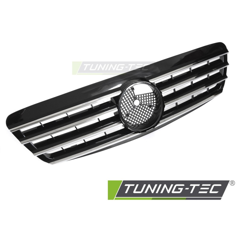 Griglia Frontale Cromato Nero per Mercedes-Benz W220 1998-2002 (Cod. TT-GRMEF0)