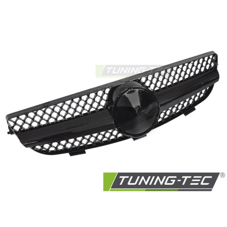Griglia Frontale Nero Lucido Nero per Mercedes-Benz Clk W209 2003-2010 (Cod. TT-GRMEH3)