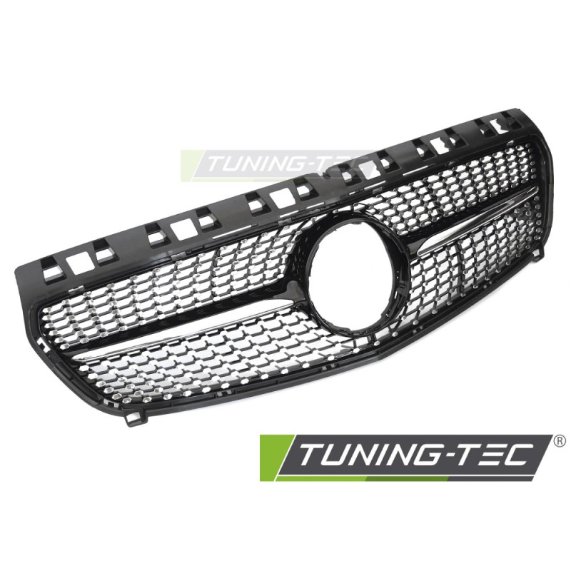 Griglia Frontale Cromato Nero per Mercedes-Benz W176 2012-2015 (Cod. TT-GRMEJ7)