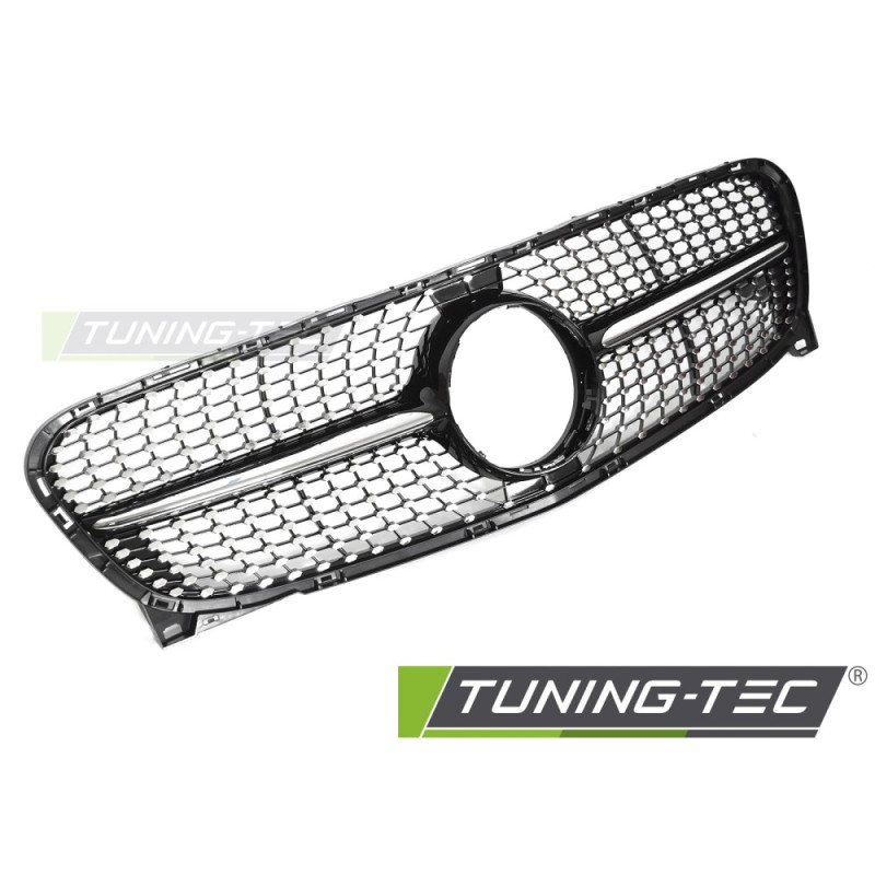 Griglia Frontale Cromato Nero per Mercedes-Benz Gla X156 2013-2016 (Cod. TT-GRMEL3)