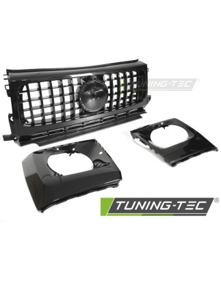 Griglia Frontale Nero Lucido Nero per Mercedes-Benz G-class W464 2018-2024 (Cod. TT-GRMEO8)