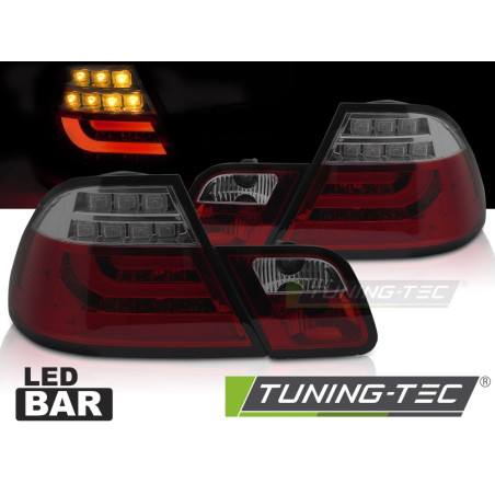 Fanali Posteriori LED Rosso Fumé per BMW E46 1999-2003 (Cod. TT-LDBMP8)