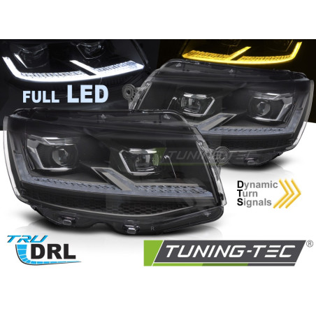 Fari Anteriori Luci Diurne DRL LED Cromato per Volkswagen Transporter T6 2015-2019 (Cod. TT-LPVX35)
