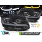 Fari Anteriori Luci Diurne DRL LED Cromato per Volkswagen Transporter T6 2015-2019 (Cod. TT-LPVX35)