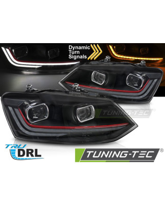 Fari Anteriori Luci Diurne DRL LED per Volkswagen Polo V 6R 2009-2017 (Cod. TT-LPVX17)