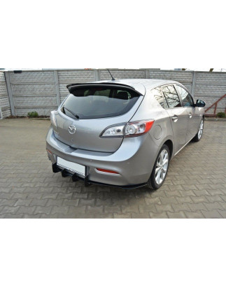 MAZDA 3 MK2 SPORT (PREFACE) DIFFUSORE POSTERIORE & Splitters posteriori laterali (Cod. M-MA-3-2-SPOR