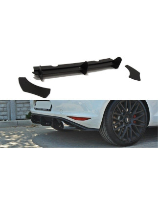 VW GOLF MK7 GTI DIFFUSORE POSTERIORE & Splitters posteriori laterali (Cod. M-VW-GO-7-GTI-CNC-RS1A)