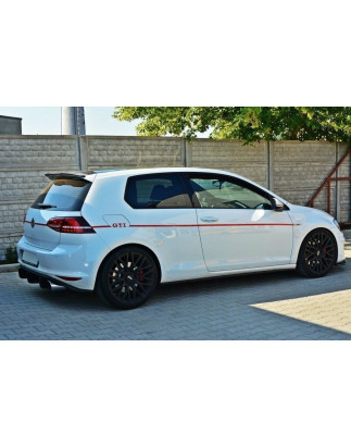 VW GOLF MK7 GTI DIFFUSORE POSTERIORE & Splitters posteriori laterali (Cod. M-VW-GO-7-GTI-CNC-RS1A)