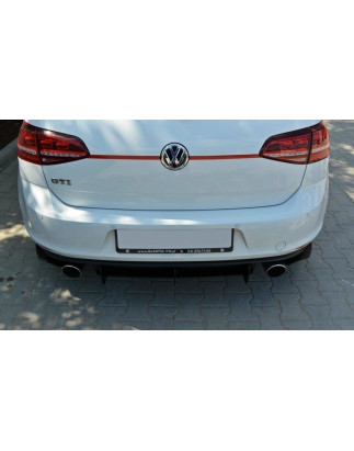 VW GOLF MK7 GTI DIFFUSORE POSTERIORE & Splitters posteriori laterali (Cod. M-VW-GO-7-GTI-CNC-RS1A)