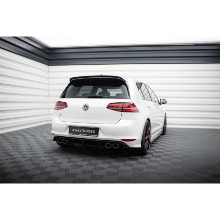 VW GOLF 7 R  DIFFUSORE POSTERIORE & Splitters posteriori laterali (Cod. M-VW-GO-7-R-HB-CNC-RS1A)