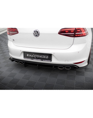 VW GOLF 7 R  DIFFUSORE POSTERIORE & Splitters posteriori laterali (Cod. M-VW-GO-7-R-HB-CNC-RS1A)