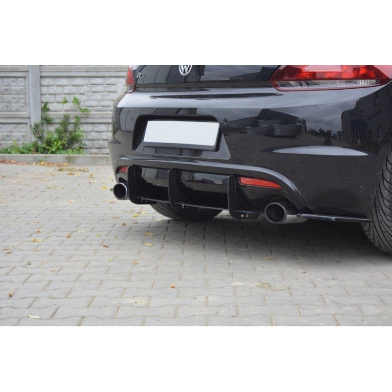 VW SCIROCCO R DIFFUSORE POSTERIORE & Splitters posteriori laterali (Cod. M-VW-SC-3-R-CNC-RS1A)