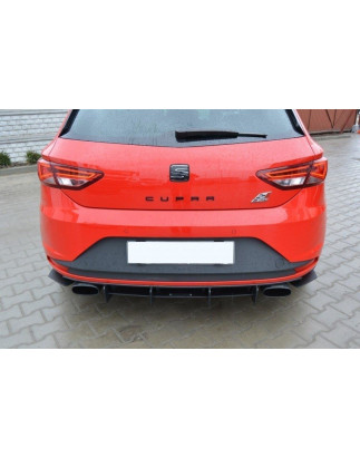 SEAT LEON III CUPRA DIFFUSORE POSTERIORE & Splitters posteriori laterali (Cod. M-SE-LE-3-CU-CNC-RS1A