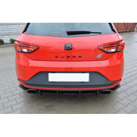 SEAT LEON III CUPRA DIFFUSORE POSTERIORE & Splitters posteriori laterali (Cod. M-SE-LE-3-CU-CNC-RS1A