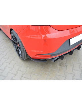 SEAT LEON III CUPRA DIFFUSORE POSTERIORE & Splitters posteriori laterali (Cod. M-SE-LE-3-CU-CNC-RS1A