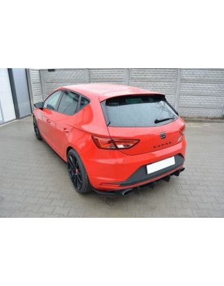 SEAT LEON III CUPRA DIFFUSORE POSTERIORE & Splitters posteriori laterali (Cod. M-SE-LE-3-CU-CNC-RS1A