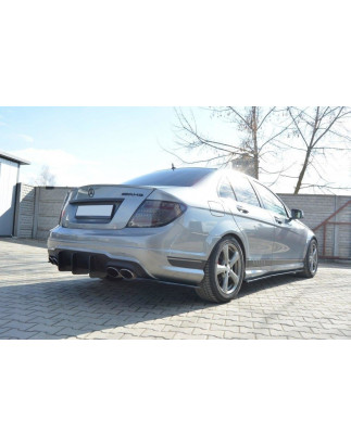 DIFFUSORE POSTERIORE v.1 Mercedes C W204 AMG-Line (FACELIFT) (Cod. M-MEC204AMGLINECNC-RS2B)