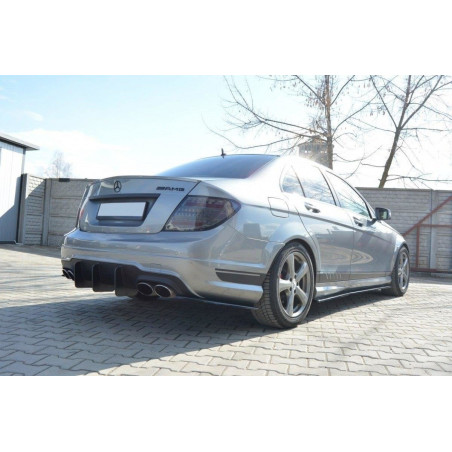 DIFFUSORE POSTERIORE v.1 Mercedes C W204 AMG-Line (FACELIFT) (Cod. M-MEC204AMGLINECNC-RS2B)