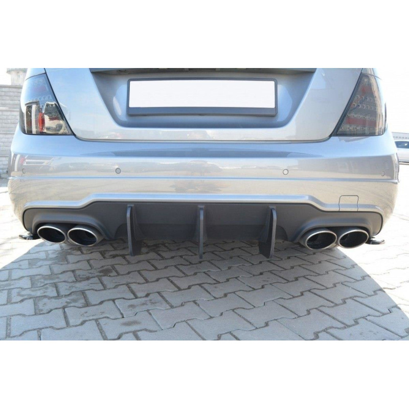 DIFFUSORE POSTERIORE v.2 Mercedes C W204 AMG-Line (FACELIFT) (Cod. M-MEC204AMGLINECNC-RS3B)