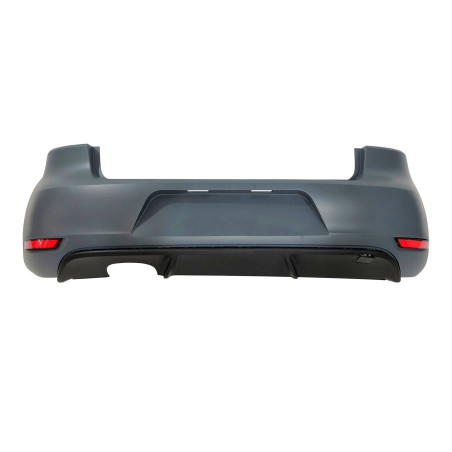 Paraurti Posteriore Volkswagen Golf 6 Look GTI 1 Scarico ABS (Cod. E-TCW52012)