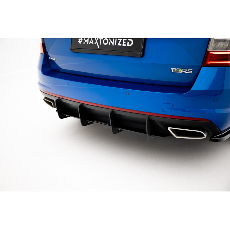 DIFFUSORE POSTERIORE Skoda Octavia RS Mk3 / Mk3 FL  / FAMILIARE (Cod. M-SK-OC-3/3F-RS-CNC-RS1A)
