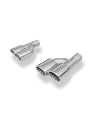 Audi A4 B7 3,0l TDI pair of terminali di scarico per screwing – 2x88x7 (Cod. F-AU061160-344)