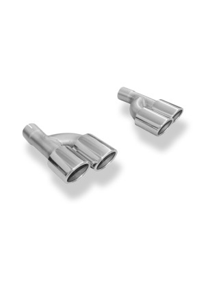 Audi A4 B7 3,0l TDI pair of terminali di scarico per screwing – 2x88x7 (Cod. F-AU061160-344)