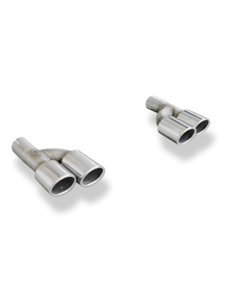 Audi A4 B7 – 2,0l TFSI pair of terminali di scarico per screwing i57mm (Cod. F-AU061190-344)