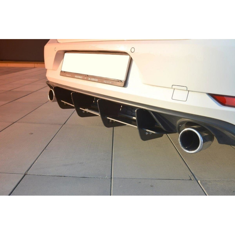 DIFFUSORE POSTERIORE VW GOLF MK7 GTI FACELIFT (Cod. M-VW-GO-7F-GTI-CNC-RS1A)