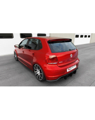 DIFFUSORE POSTERIORE Volkswagen Polo GTI Mk5 Facelift (Cod. M-VW-PO-5F-GTI-CNC-RS1A)