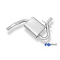 VW Golf IV Cabriolet mid silencer (Cod. F-VW053090-MSD)