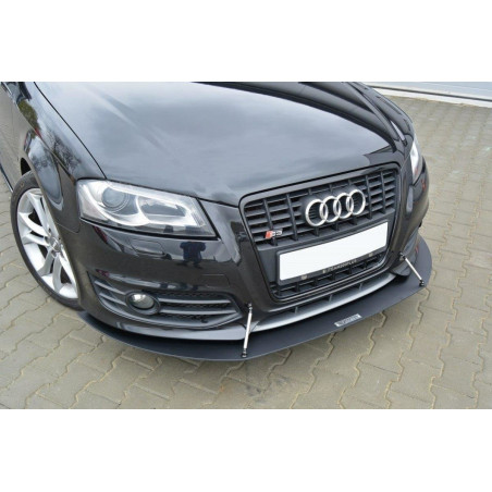 SPLITTER RACING ANTERIORE Audi S3 8P FL (Cod. M-AU-S3-2F2-CNC-FD1A)