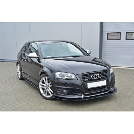 SPLITTER RACING ANTERIORE Audi S3 8P FL (Cod. M-AU-S3-2F2-CNC-FD1A)