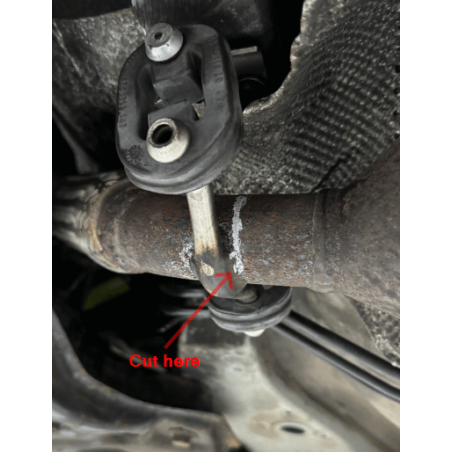 Audi A2 – 1,4l TDI 55kW Front tubo con giunto flessibile adatto (Cod. F-AU040020-VR1)