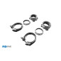 Y-tubo V-band set 76mm con clamps per K04 e K06 Lader Con (Cod. F-UNI-VBD-76-RS4)