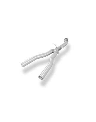 Audi A4 B7 Quattro 3,0l TDI y-connection pipe FOX final sile (Cod. F-AU061090-VBR)