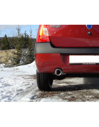Dacia Logan berlina Benzin Silenziatore posteriore on one side – 1x (Cod. F-DC010011-071)