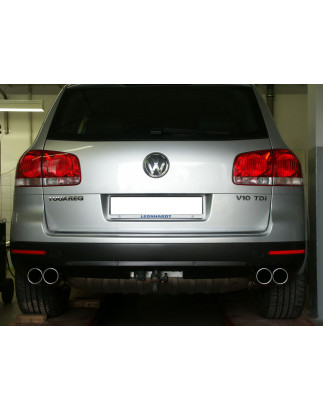 VW Touareg Tipo 7L pair of terminali di scarico per saldatura – 2x90 Tipo (Cod. F-VW140010-132)