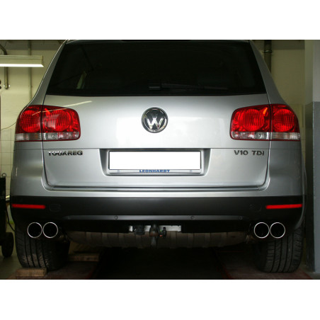 VW Touareg Tipo 7L pair of terminali di scarico per saldatura – 2x90 Tipo (Cod. F-VW140010-132)