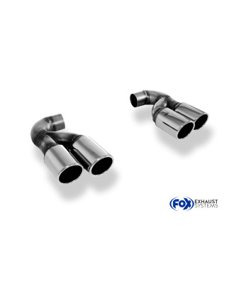 VW Touareg Tipo 7L pair of terminali di scarico per saldatura – 2x90 Tipo (Cod. F-VW140010-132)