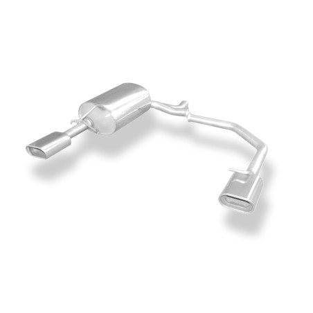 Skoda Octavia 1U 4x4 Silenziatore posteriore con uscite destra e sinistra (duplex) – 135x8 (Cod. F