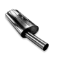 Opel Astra F Caravan Silenziatore posteriore 1-point-fixation – 1x63 (Cod. F-OP040061-003)