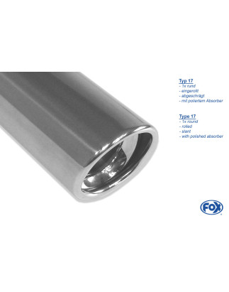 Deawoo Lacetti – Hatchback Silenziatore posteriore – 1x76 Tipo 17 (Cod. F-DE010001-147)