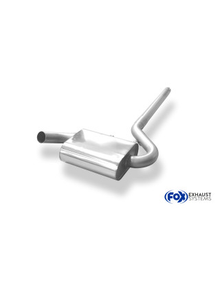 VW Corrado G60 Silenziatore anteriore Ø63,5mm incl. connection pipe (Cod. F-VW070010-VSD)