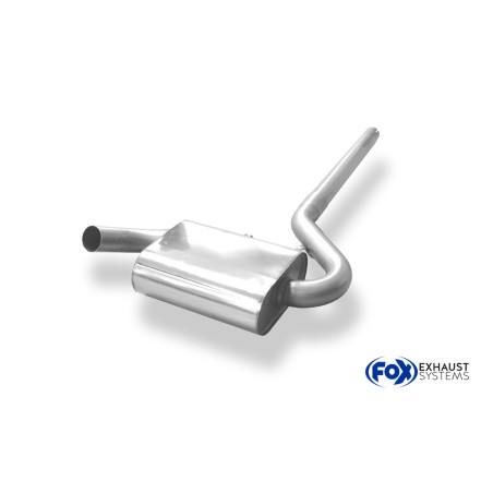 VW Corrado G60 Silenziatore anteriore Ø63,5mm incl. connection pipe (Cod. F-VW070010-VSD)