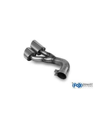 VW Amarok 4x4 terminali di scarico destro on the vehicle – 2x115x85 Tipo (Cod. F-VW210050-462)