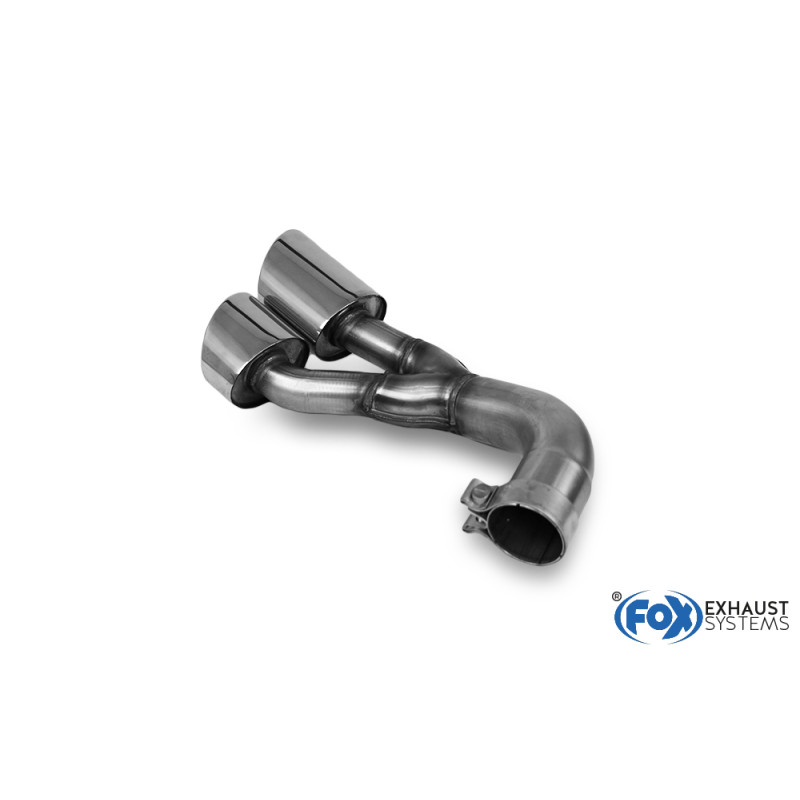 VW Amarok 4x4 terminali di scarico destro on the vehicle – 2x115x85 Tipo (Cod. F-VW210050-462)