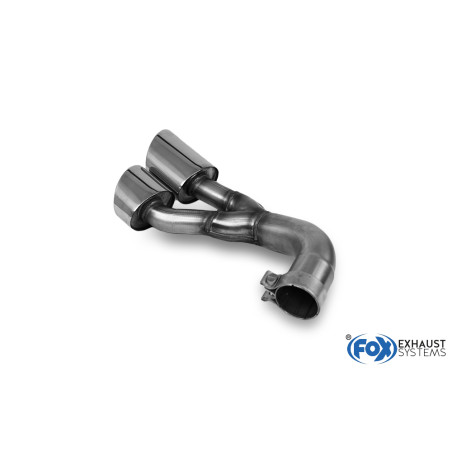 VW Amarok 4x4 terminali di scarico destro on the vehicle – 2x115x85 Tipo (Cod. F-VW210050-462)