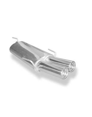 Opel Astra F-CC Silenziatore posteriore 3-point-fixation – 2x80 tipo (Cod. F-OP040142-070)